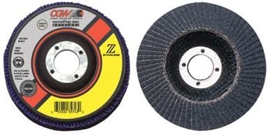 CGW Abrasives 31014 4-1/2" ZS-60 Flap Disc, 7/8" Arbor, T27