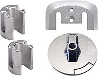 Tecnoseal Anode Kit w/Hardware - Mercury Bravo 2-3 up to 2003 - Magnesium