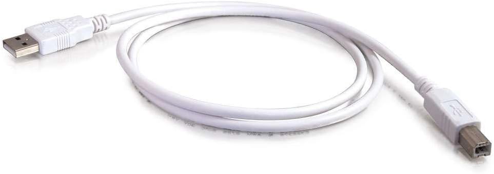 Cables To Go 13401 USB 2.0 A Male to B Male Cable, White (15 Feet)