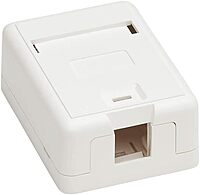 Tripp Lite Keystone Jack Surface Mount Box, White