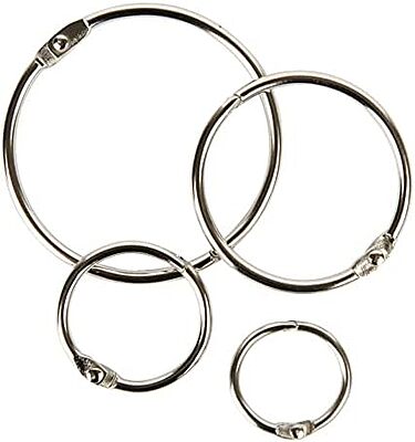 Office Depot® Brand Loose-Leaf Rings, Assorted Sizes, Pack Of 20