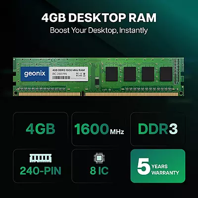Geonix 4GB DDR3 1600MHz Desktop RAM