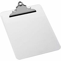 Business Source Sparco Products 01860 Clipboard, Plastic, 9-Inch x12-Inch, Clear