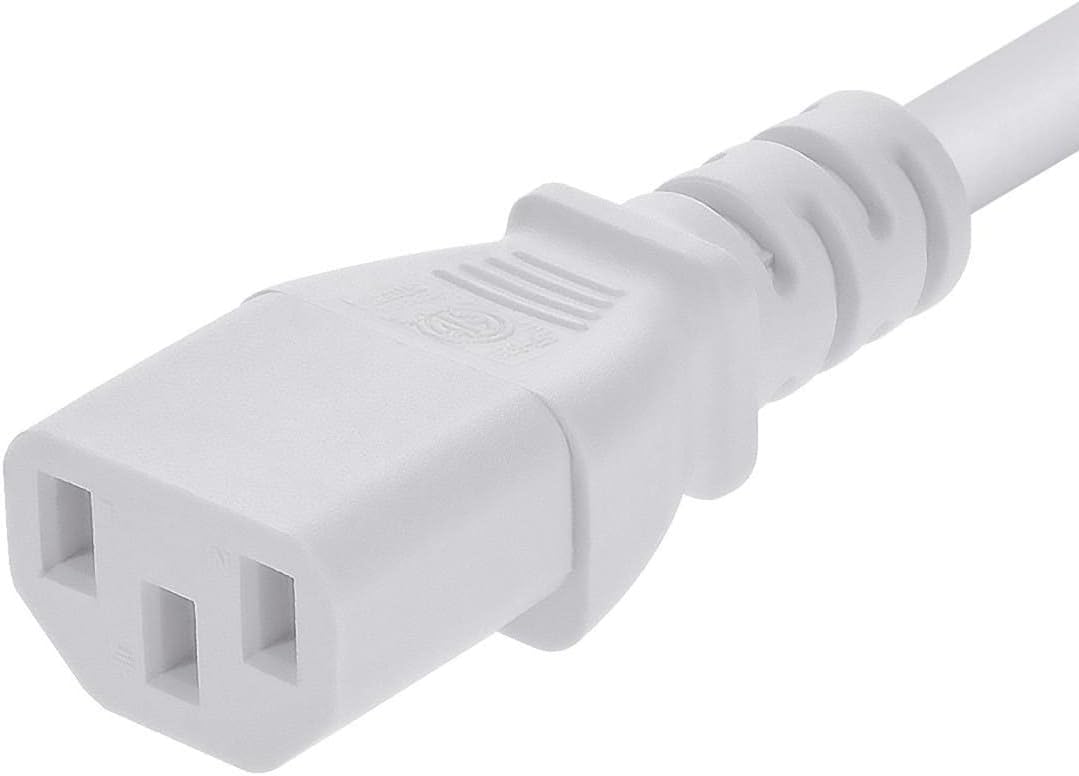 Monoprice Power Cord - NEMA 5-15P to IEC 60320 C13, 18AWG, 10A/1250W, 125V, 3-Prong