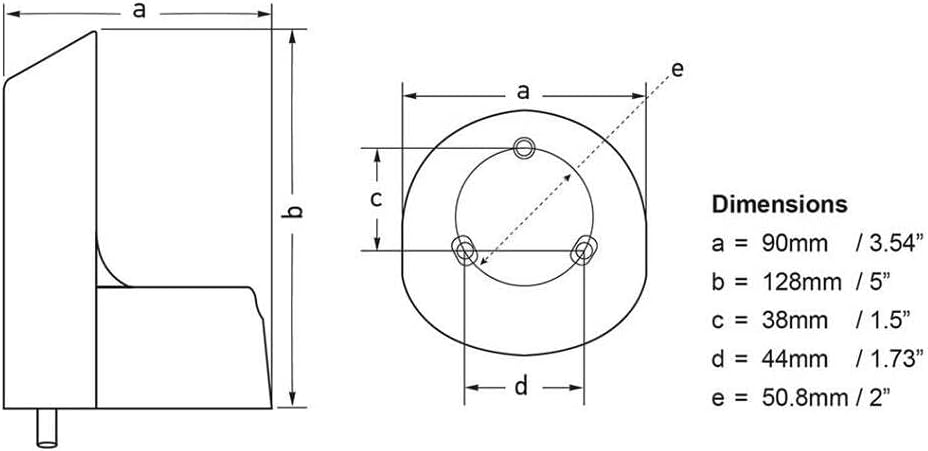 Hella Marine NaviLED PRO Deck Mount Adapter - White
