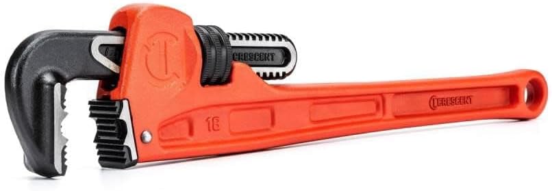 Crescent Cast Iron K9 Jaw Pipe Wrench - Hand Tool for Home Improvement, Mechanic, Plumbing & Repair - 18" - CIPW18