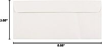 JAM PAPER #9 Commercial Envelopes - 3 7/8 x 8 7/8 - White - 25/Pack #9 25 Per Pack