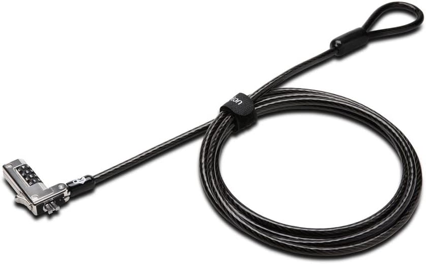 Kensington Slim Combo Lock for Standard Slot - Resettable - 4-Digit - Carbon Steel - for Notebook