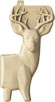 Birchwood Casey 3D Deer 31 1/4" x 17" Targets | Lightweight Hunting Shooting Training Targets with Mounting Tab | Pack of 3