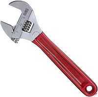 Klein Tools D507-8 Adjustable Wrench, Extra Capacity Jaw Forged Drive Wrench with High Polish Chrome Finish