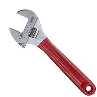 Klein Tools D507-8 Adjustable Wrench, Extra Capacity Jaw Forged Drive Wrench with High Polish Chrome Finish