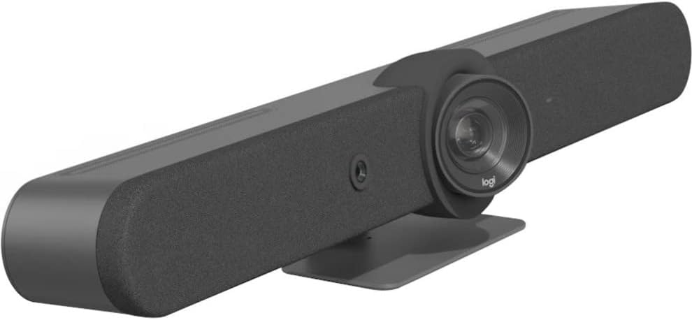 Logitech Rally Bar All-in-One Video Bar for Medium and Large Rooms, Graphite