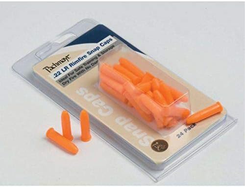 Pachmayr 03200 22 Lr Plastic Safety Snap Caps (24) Pack, Orange, one Size