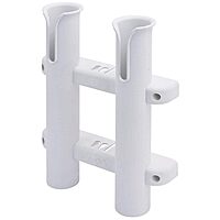 Sea-Dog Two Pole Side Mount Rod Storage Rack - White