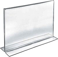 Azar Displays Double-Foot 2-Sided Acrylic Sign Holders
