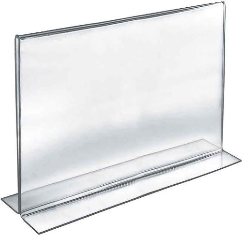 Azar Displays Double-Foot 2-Sided Acrylic Sign Holders