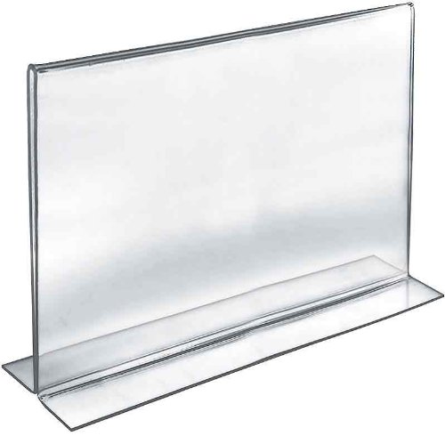 Azar Displays Double-Foot 2-Sided Acrylic Sign Holders