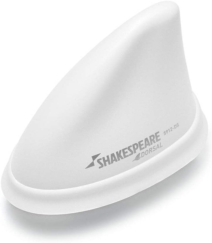 Shakespeare Dorsal Antenna White Low Profile 26' RGB Cable w/PL-259