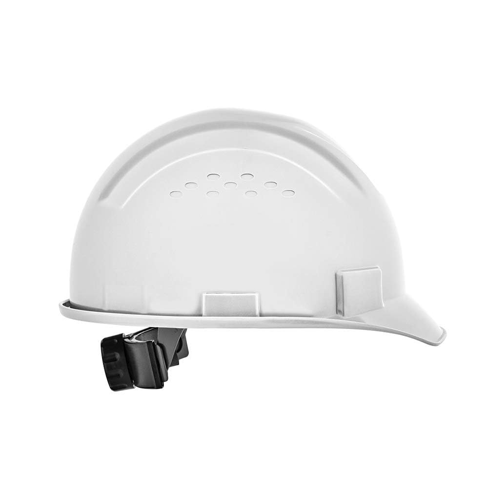 Jackson Safety Advantage Front Brim Hard Hat, Non-Vented, 4-pt. Ratchet Suspension, White, 20200