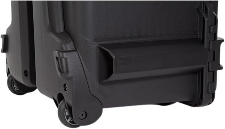 NANUK Wheeled Series 960 Lightweight NK-7 Resin Waterproof Protective Rolling Case with Foam, Black Case Cubed Foam Black