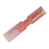 Pacer 22-18 AWG Heat Shrink Female Bullet Terminal - 100 Pack