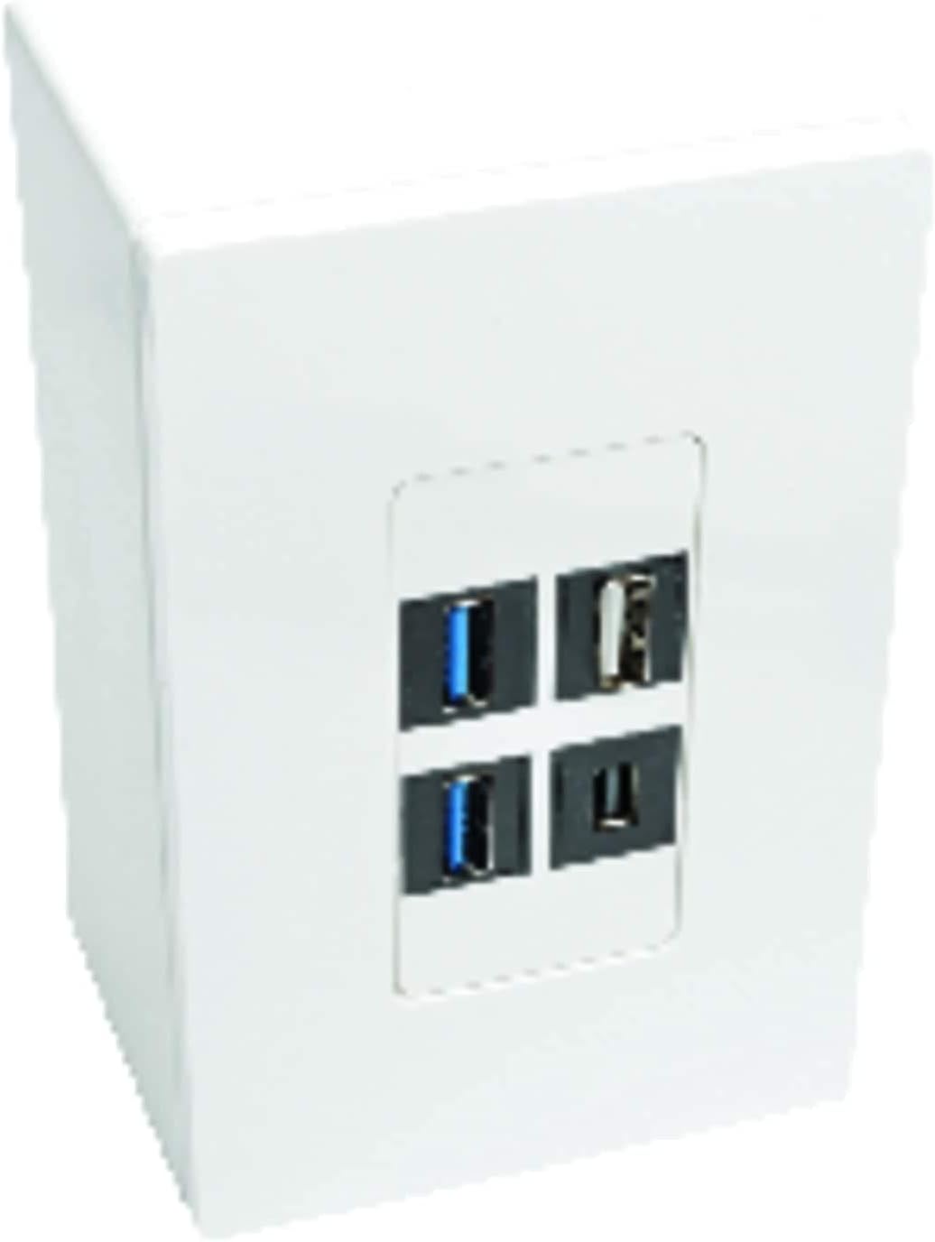 Tripp Lite Single-Gang Universal Keystone Wall Plate (N080 Series), White