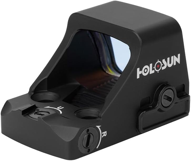 HOLOSUN HS407K X2 Red 6 MOA Dot Open Reflex Optical Sight for Subcompact Pistols
