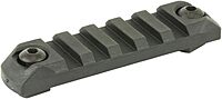 Bravo Company Rail Section Polymer Picatinny Rail Section, Black, Mlok Compatible, 3"