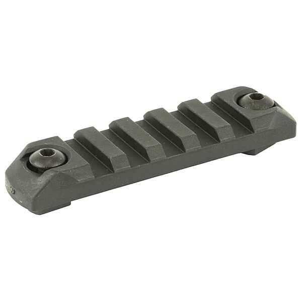 Bravo Company Rail Section Polymer Picatinny Rail Section, Black, Mlok Compatible, 3"