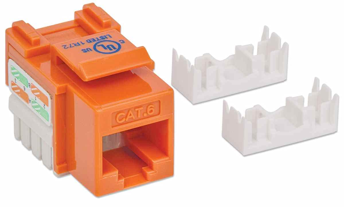 INTELLINET Cat6 RJ45 Connectors & Keystone Jacks