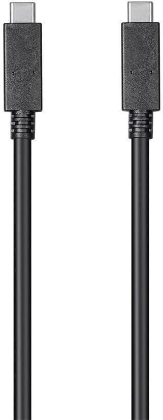 Monoprice USB Type-C to Type-C 3.1 Gen 1 Cable - 5Gbps, 3A, 2m, Black - Select Series