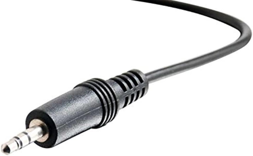 C2G/ Cables To Go Legrand - C2G 3.5MM Stereo Audio Cables, 3.5MM Male to Male Cord, Black Audio Cable with In-Wall