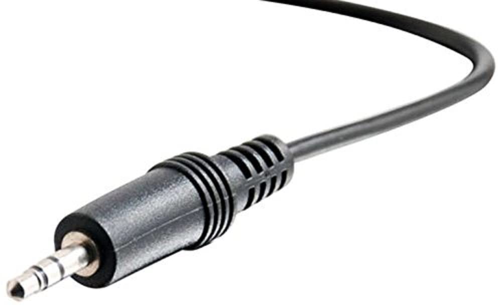 C2G/ Cables To Go Legrand - C2G 3.5MM Stereo Audio Cables, 3.5MM Male to Male Cord, Black Audio Cable with In-Wall