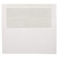 JAM PAPER A9 Foil Lined Invitation Envelopes - 5 3/4 x 8 3/4 - White with Ivory Foil - 25/Pack
