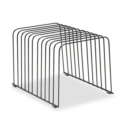 Fellowes Wire Desktop Organizer - 11 Sections, 9 x 11.38 x 8 inches, Black