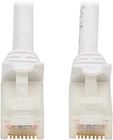 Tripp Lite, Safe-IT, Cat6a Ethernet Cable, 10G Certified Snagless, UTP (RJ45 M/M), White, 7 Feet / 2.1 Meters, Limited Life Manufacturer's Warranty (N261AB-007-WH)