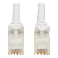 Tripp Lite, Safe-IT, Cat6a Ethernet Cable, 10G Certified Snagless, UTP (RJ45 M/M), White, 7 Feet / 2.1 Meters, Limited Life Manufacturer's Warranty (N261AB-007-WH)