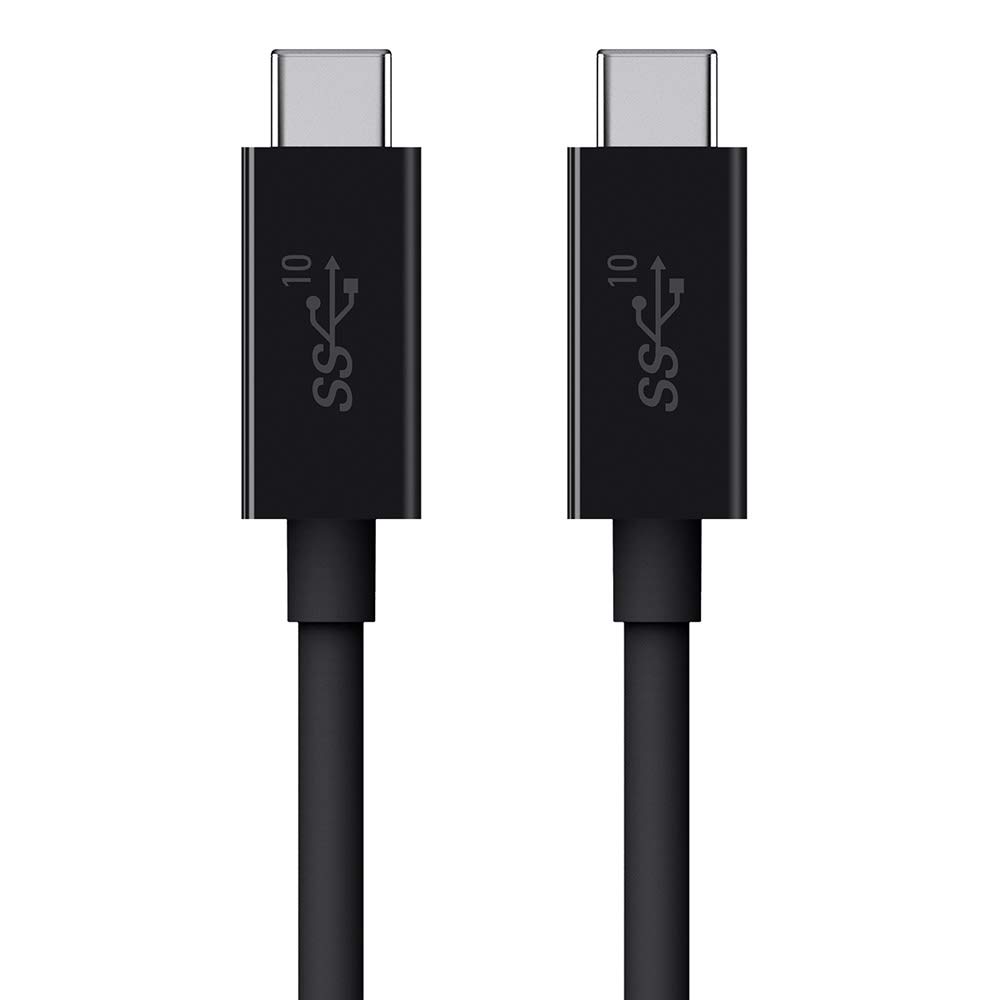 Belkin USB-C to USB-C Cable - 3.1 USB-C - 10 Gbps Data Transfer - 100 Watt - 1 Meter/3.3ft - Black