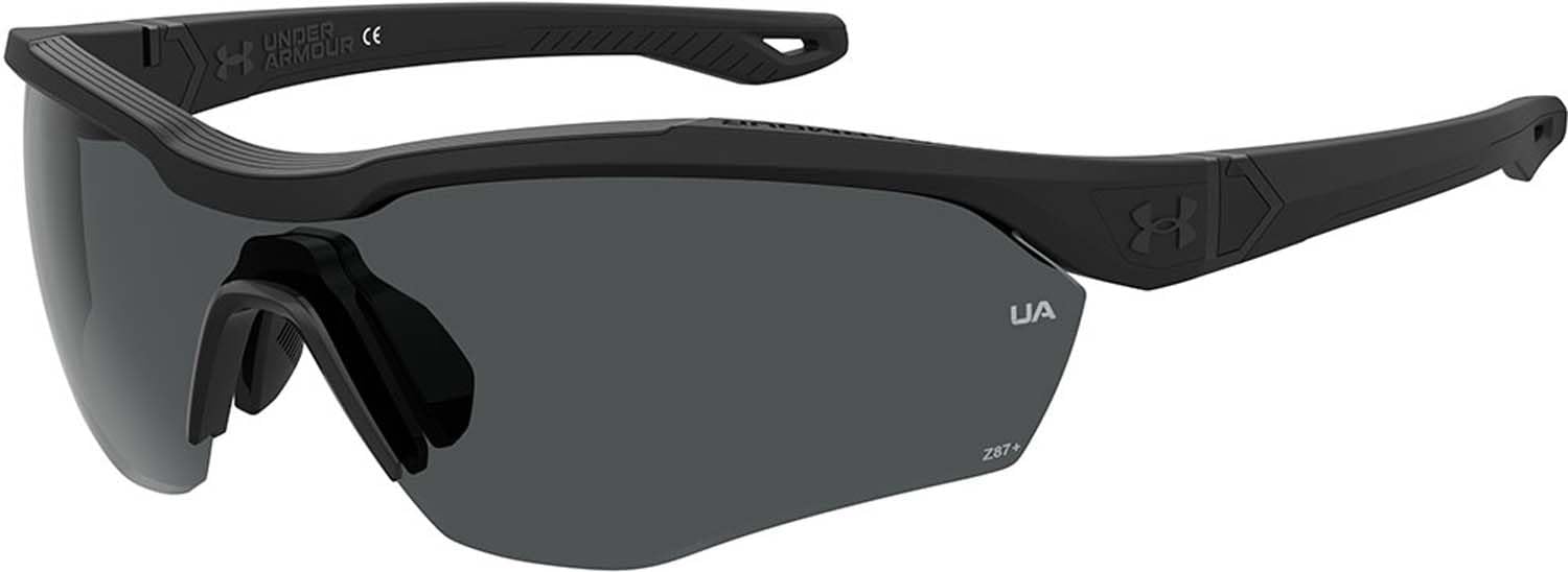 Under Armour Men's Ua Yard Pro Shield Sunglasses Matte Black/Gray 99 Millimeters