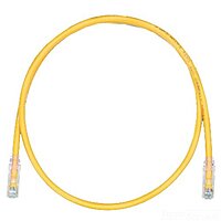 Panduit UTPSP3YLY Category-6 8-Conductor Strain Relief Clear Boot Patch Cord, 3-Feet, Yellow 3 ft Yellow