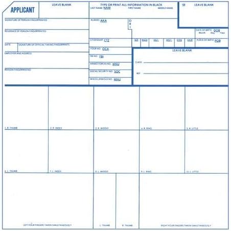 Identicator High-Contrast Applicant Cards, Pack of 250