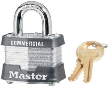 MASTERLOCK CO 3KA-0464 1-1/2" Lam STL Padlock