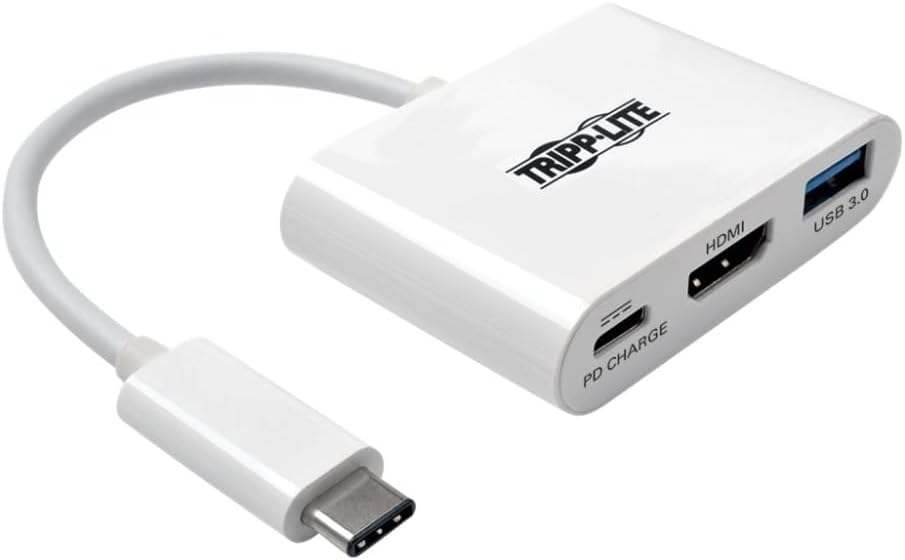 Tripp Lite USB-C to HDMI Multiport Adapter Docking Station with USB-A Hub and USB-C PD Charging