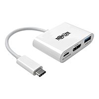 Tripp Lite USB-C to HDMI Multiport Adapter Docking Station with USB-A Hub and USB-C PD Charging