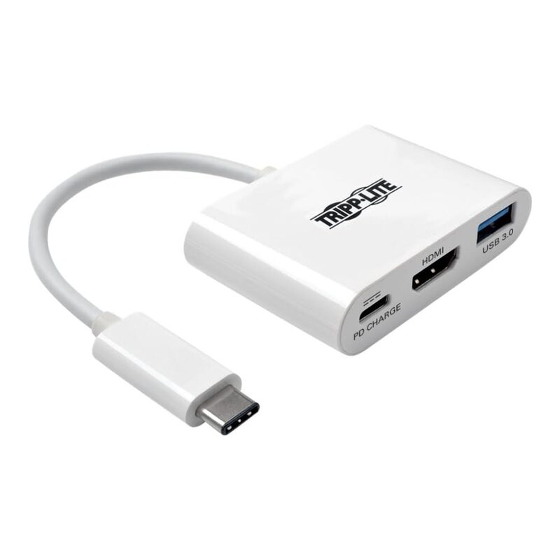 Tripp Lite USB-C to HDMI Multiport Adapter Docking Station with USB-A Hub and USB-C PD Charging