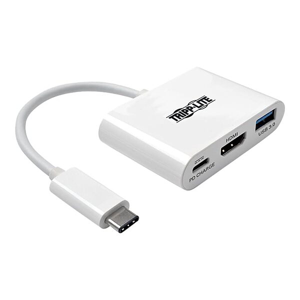 Tripp Lite USB-C to HDMI Multiport Adapter Docking Station with USB-A Hub and USB-C PD Charging