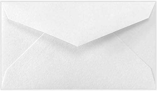 LUX Mini Envelopes, 2 1/8in x 3 5/8in, Gummed Seal, Bright White, Pack Of 250
