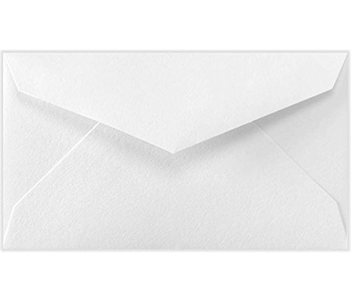 LUX Mini Envelopes, 2 1/8in x 3 5/8in, Gummed Seal, Bright White, Pack Of 250