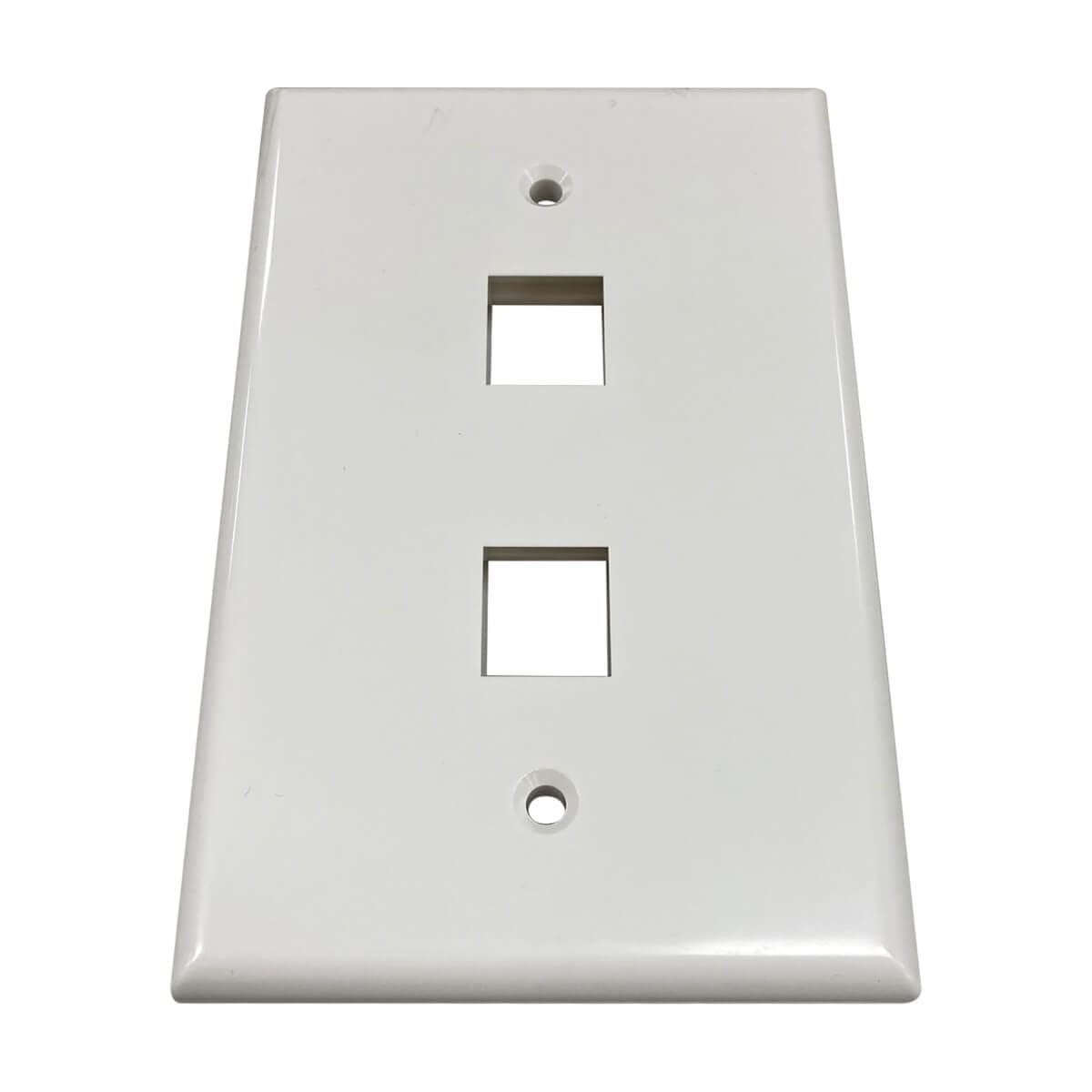 Tripp Lite Safe-IT Single-Gang Keystone Wall Plate, Ivory