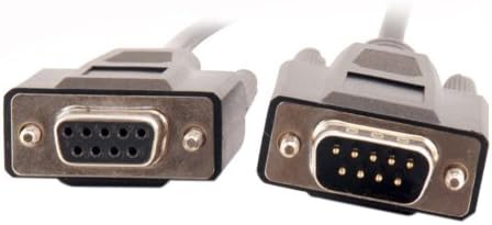 C2G/Cables to Go 52033 DB9 M/F Serial RS232 Extension Cable (25 Feet, Black)